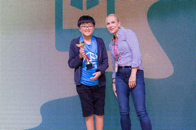 Trophy on stage