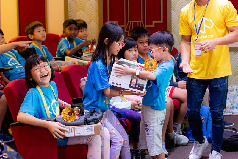 Young coders at CodeFest coding competition